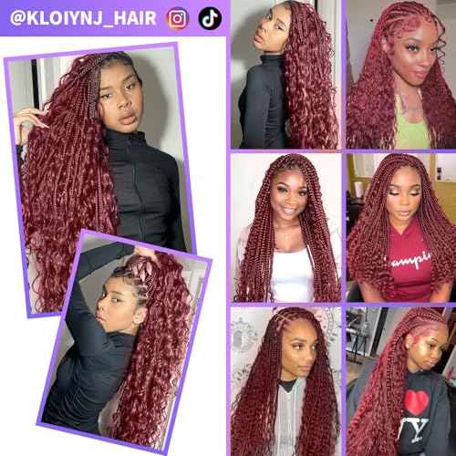 Human Braiding Hair Water Wave Bulk Human Hair For Braiding 100g (1pack-2bundles) No Weft 100% Unprocessed Virgin Human Braiding Hair For Boho Braids Water Wave Micro Braiding Human Hair 24inch #99J