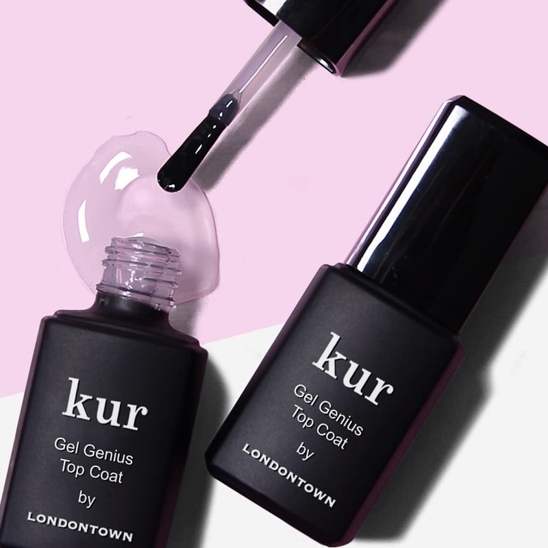 Nail Concealer & Gel Genius Top Coat Duo - Brighten & Illuminate Nails | Chip-Resistant Finish, 2-Piece Set, 0.4 Fl Oz