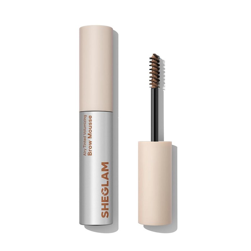 SHEGLAM Airy Tinted Volumizing Brow Mousse Eyebrow Cream Gel Highly Pigmented Shaping Filling Water Removal-Taupe