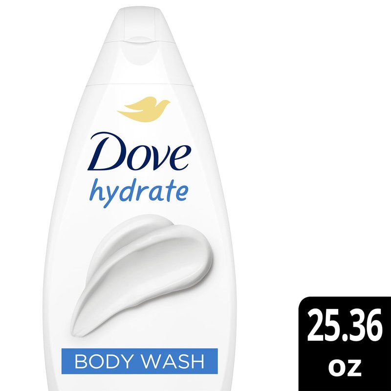 Dove Body Wash - Hydrating Moisturizing Cleanser | Value-Size 4-Pack, 25.36 Oz Each for Soft Skin
