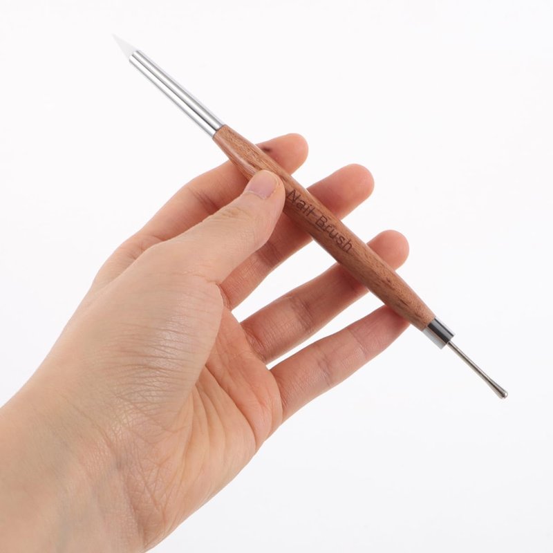 Beaupretty Double Headed Nail Art Pen with Gel Polish Brush and Dotting Tool Multi-Use Nail Art Supplies Tool Kit for French Manicure