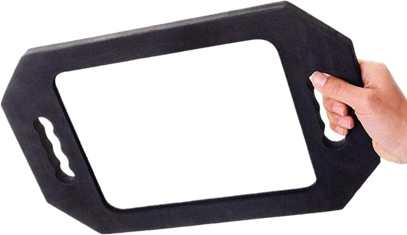 Large Rectangular Handheld Mirror - Double Handle Lightweight Salon Tool | Perfect for Hairstylists & Barbers