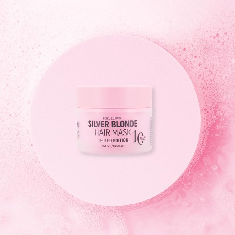 RICH Pure Luxury Silver Blonde Hair Mask - Purple Treatment for Blonde & Gray Hair - 8.45 Oz | Vegan Formula
