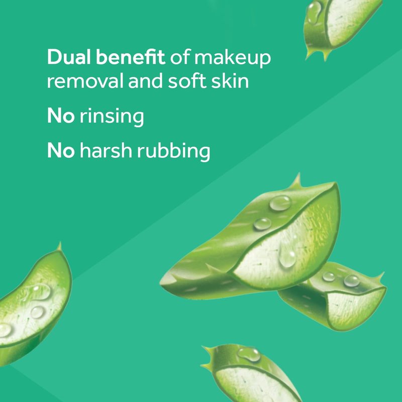 Pond's Vitamin Micellar Wipes - Hydrating Aloe Vera for Dry Skin | 25 Wipes (Pack of 2)