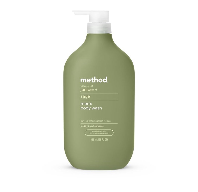 Method Men Body Wash, Juniper and Sage, Paraben and Phthalate Free, Quick-Lathering Cleansers, Cruelty Free, 28 oz