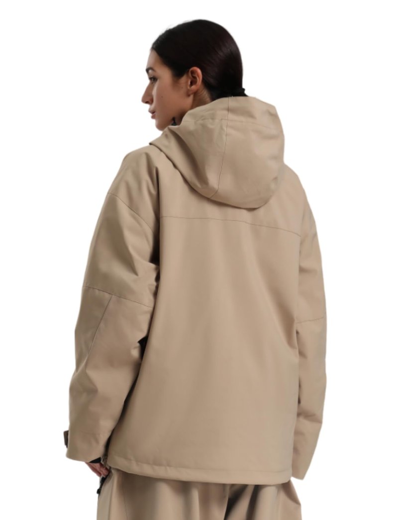 GSOU SNOW Women's Snowboard Jacket Baggy Ski Jackets Waterproof Snow Hooded Coat Windproof Mountain Winter Outdoor Sports
