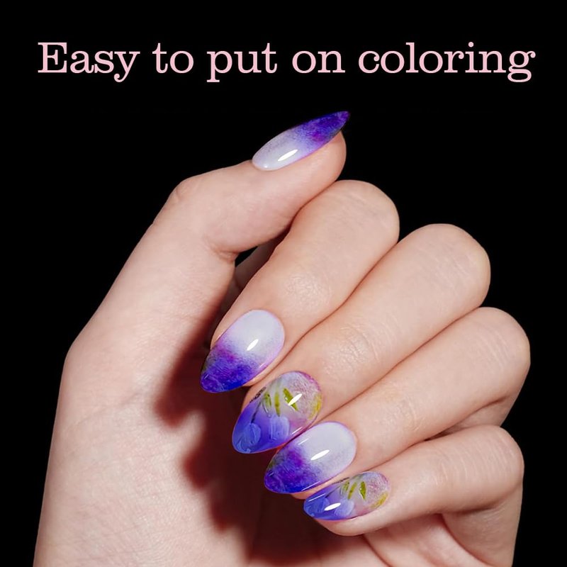 PrettyYo Short Almond Gel Nail Tips 600Pcs Half Matted Clear Fake Nail Tips Short Almond Shape 12 Sizes Full Cover Acrylic Press On Soft False Nails Gel x Nail Press Ons for DIY at Home