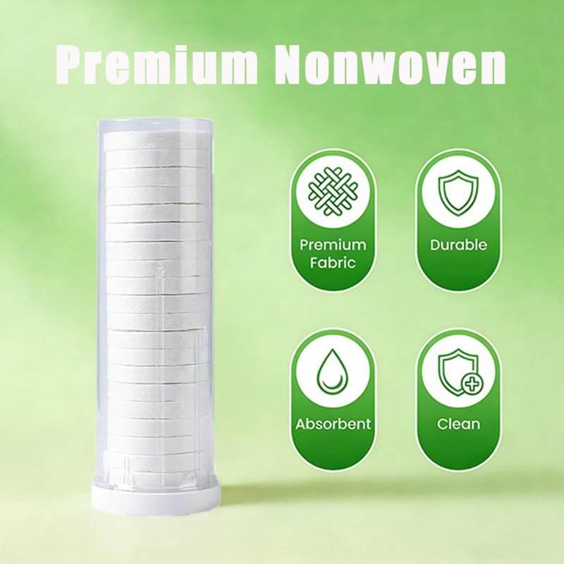 Skiennix Disposable Compressed Face Towels - Hot Facial Towel Refills | 120 Pcs for Smart Warmers