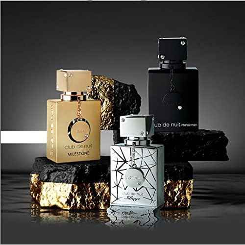 Armaf Club De Nuit for Man 3-Piece Set, (1.0 Ounce Eau De Toilette Intense Man + 1.0 Ounce Eau de Parfum Sillage + 1.0 Ounce Eau de Parfum Milestone)