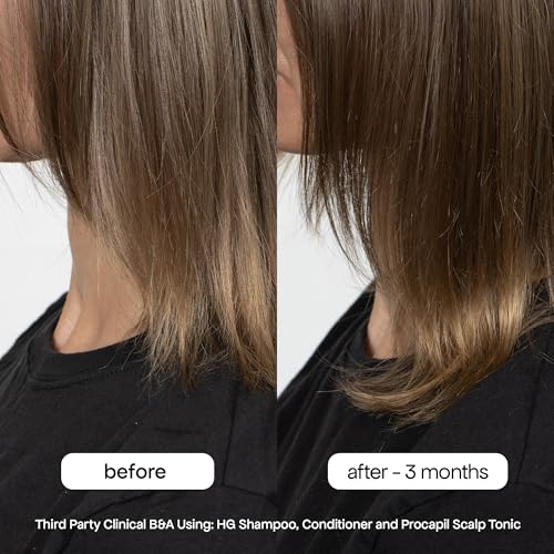 BONDIBOOST HG Anti-Thinning Shampoo for Women & Men [16.90 fl oz], Clinically Tested to Promote Fuller + Thicker-Looking Hair, Natural Mint Scent + Procapil, Redensyl & Rosemary Formula, Sulfate-Free