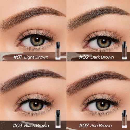 SACE LADY 3D Eyebrow Gel Long Lasting 24 Hours Waterproof Smudge-proof Brow Cream Makeup Kit (02 DARK BROWN, 0.2Fl Oz)