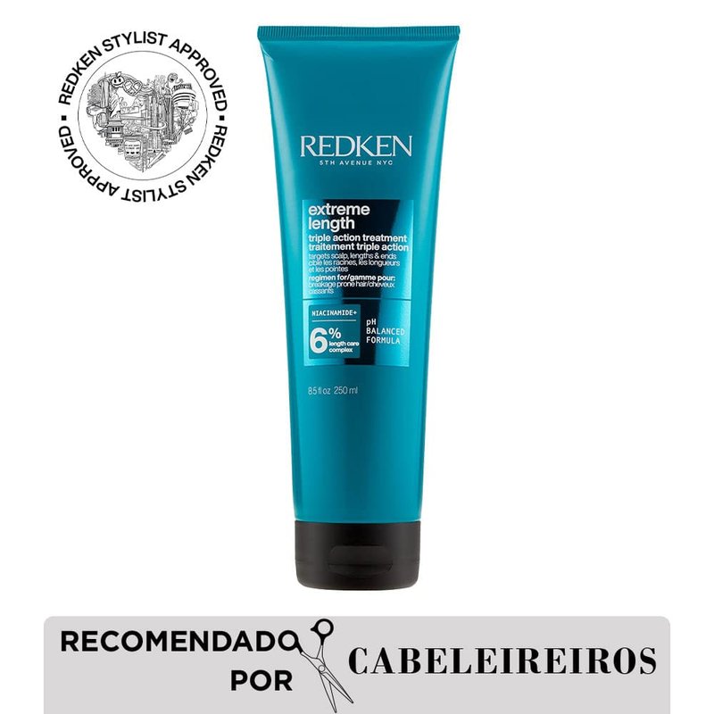 Redken Redken Extreme Length Triple Action Treatment Mask, Rinse-Out Mask With Biotin & Niacinamide
