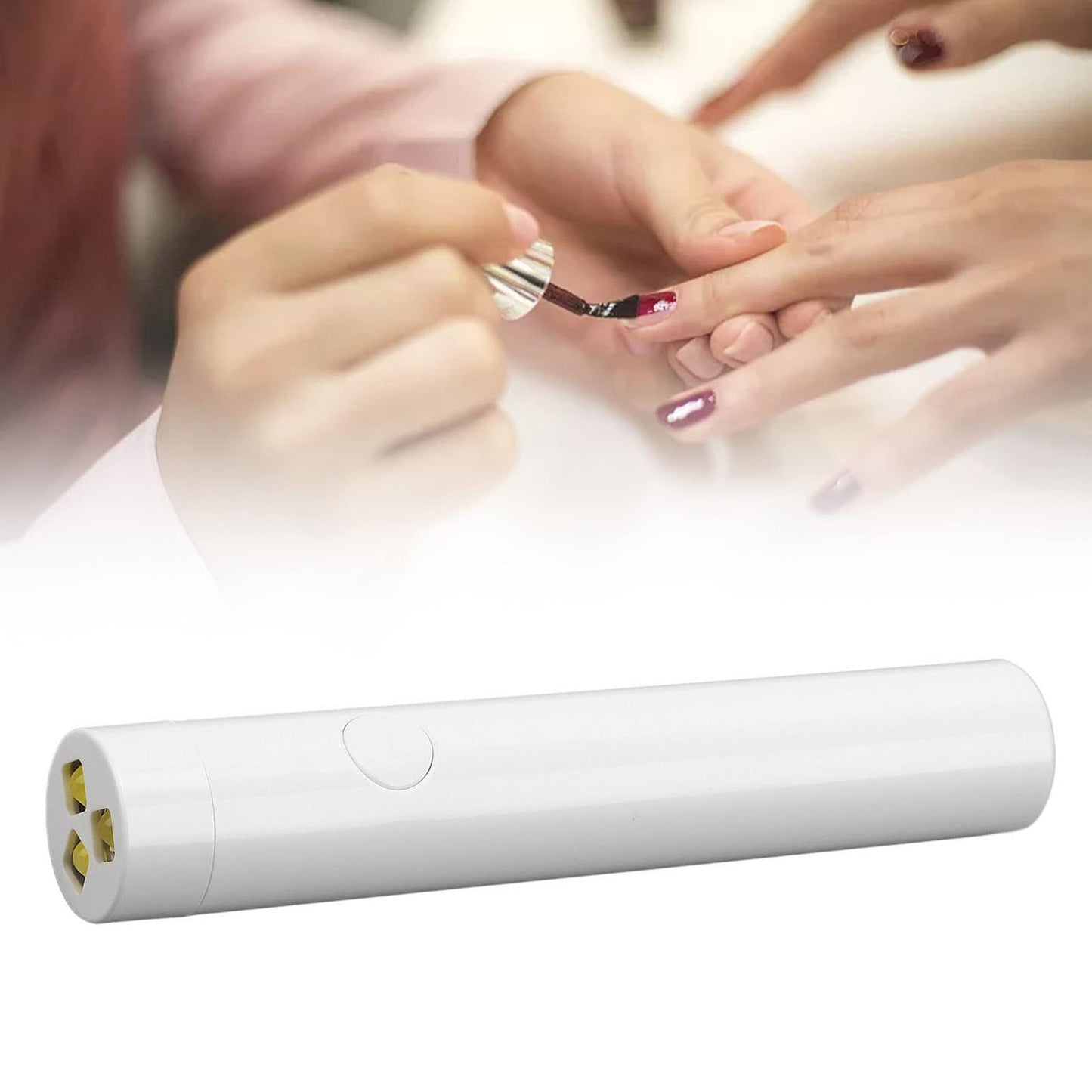 VBESTLIFE UV Gel Nail Lamp, 3W, 3 Led, Nail Dryer Pen Light, 60S Quick Drying, Mini Handheld UV Nail Light, 200mAh, White