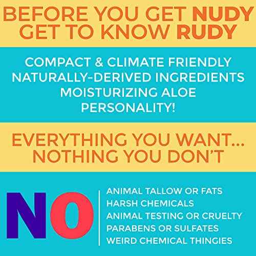 Nudy Rudy 3 Pack Liquid Body Wash Bundle Sea Salt Suds Berrylicious and Hunny Bunny Aloe Manuka Honey Vitamin E Moisturizing Shower Gel Body Wash Skin Care Men and Women 16.9 fl oz