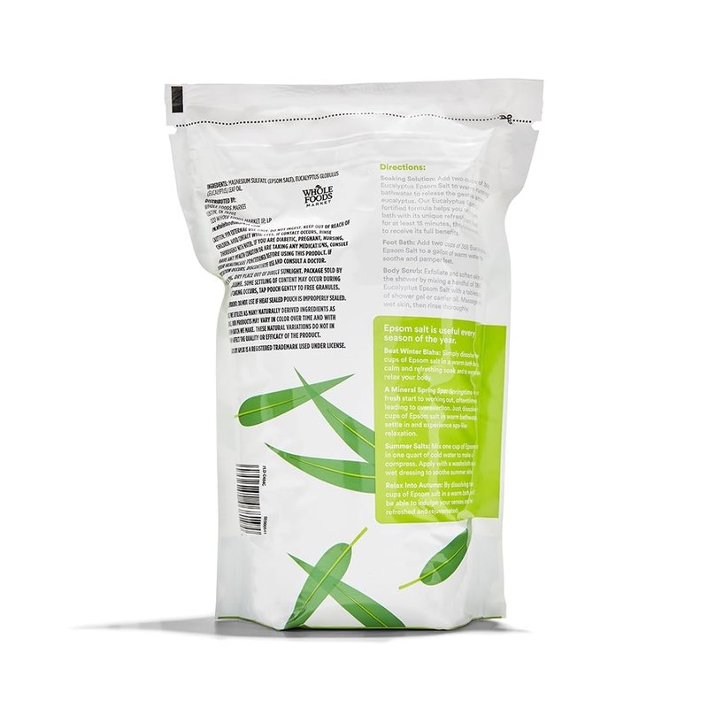 365 by Whole Foods Market, Epsom Salt Soaking Solution, Eucalyptus, 48 Ounce