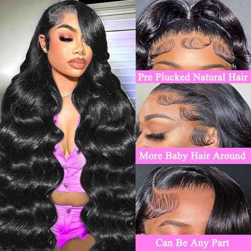 200 Density 22 Inch Body Wave Lace Front Wig Human Hair 13x6 HD Lace Front Wigs Human Hair for Women Glueless Wigs Human Hair Pre Plucked Natural Hairline