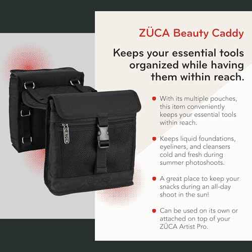 ZUCA Beauty Caddy with Built-in Seat Cushion (Black)
