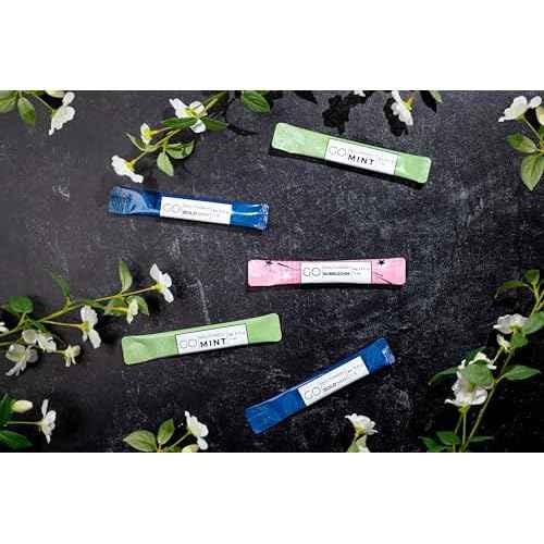 Bold Mint GO Travel Size Mouthwash Packets - Bulk Individual Mini Mouthwash Packets - Perfect Travel Size Toiletries for Guest Bathrooms - Alternative to Breath Strips and Spray, Alcohol and Dye Free
