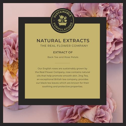 Noble Isle Tea Rose Bath & Shower Gel | Luxury Body Wash for Women with Fine British Fragrance Oils | Vegan Body Wash & Paraben Free Body Wash (8.45 oz)