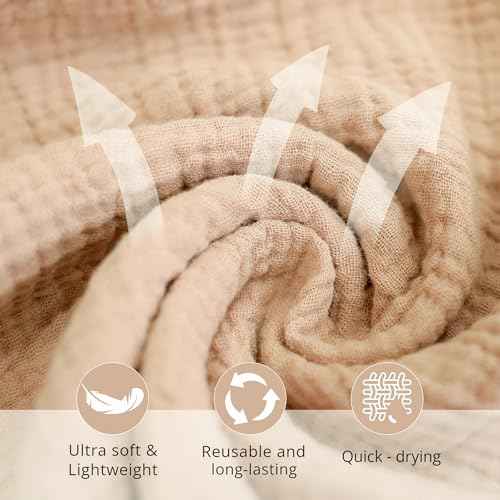 Konssy 6 Pack Face Cloths, Soft Wash Cloth for Washing Face, Cotton Face Towels for Sensitive Skin Women Facial Makeup Remover Reusable Absorbent Washcloths £¨11 x 11 Inch£©