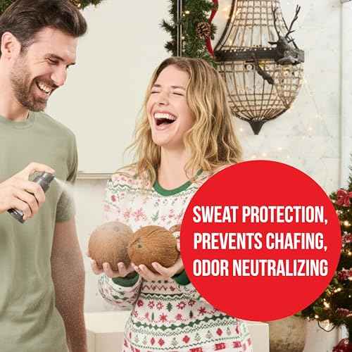 Happy Nuts Comfort Powder Spray Deodorant For Men: Anti-Chafing Sweat Defense, Odor Control, Aluminum-Free, Perfect Stocking Stuffer Gift for Men's Private Parts 2.75 oz (1 Pack), Fragrance-Free