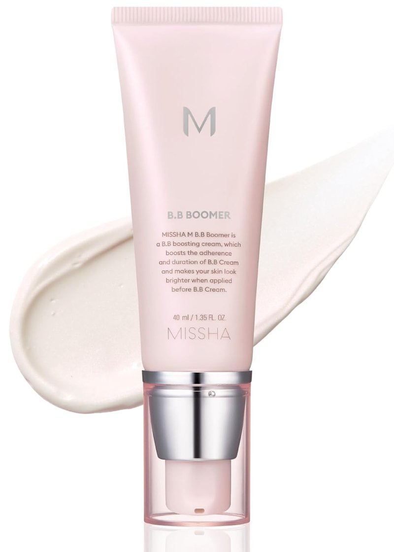 MISSHA M BB Boomer Primer - Illuminating Makeup Primer for Dewy Finish | Hydrating Cream, 1.35 Fl oz/40ml