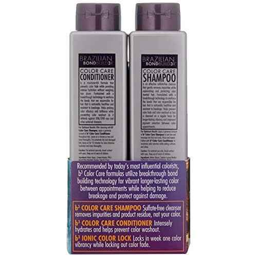 B3 Brazilian Bondbuilder Color Care Shampoo & Conditioner with Color Lock,28.75 fl oz.(3 Count)