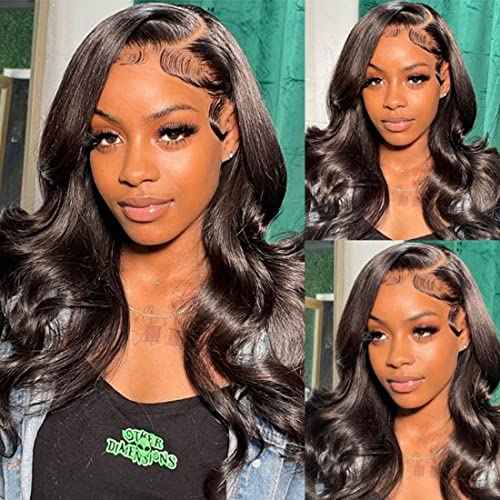 Body Wave Lace Front Wigs Human Hair 200% Density Glueless HD Transparent 13¡¿4 Lace Frontal Wigs Human Hair Brazilian Virgin Wig for Black Women Pre Plucked