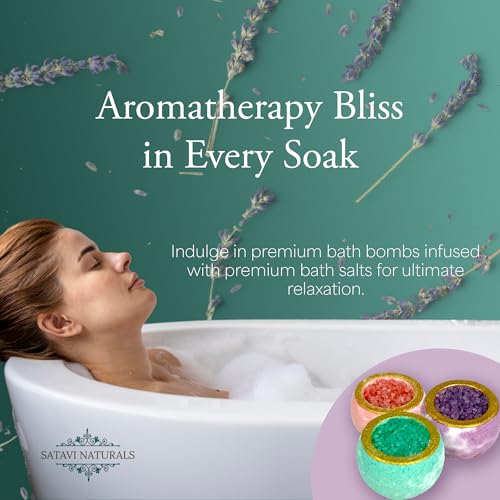 Spa Gift Set for Women ? The Mini Spa Retreat | Bath Bombs, Sugar Scrub, Candle, 24K Gold Eye Masks & Steam Eye Mask | Self Care & Relaxation Gift Box for Stress Relief at Home
