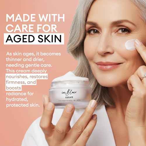 Elevate Moisturizing Cream for Face | Facial Care for Dry Skin with SPF | Hydrating Moisturizer Rich in Niacinamide, Hyaluronic Acid & Collagen Peptide | Anti Aging Day & Night Cream