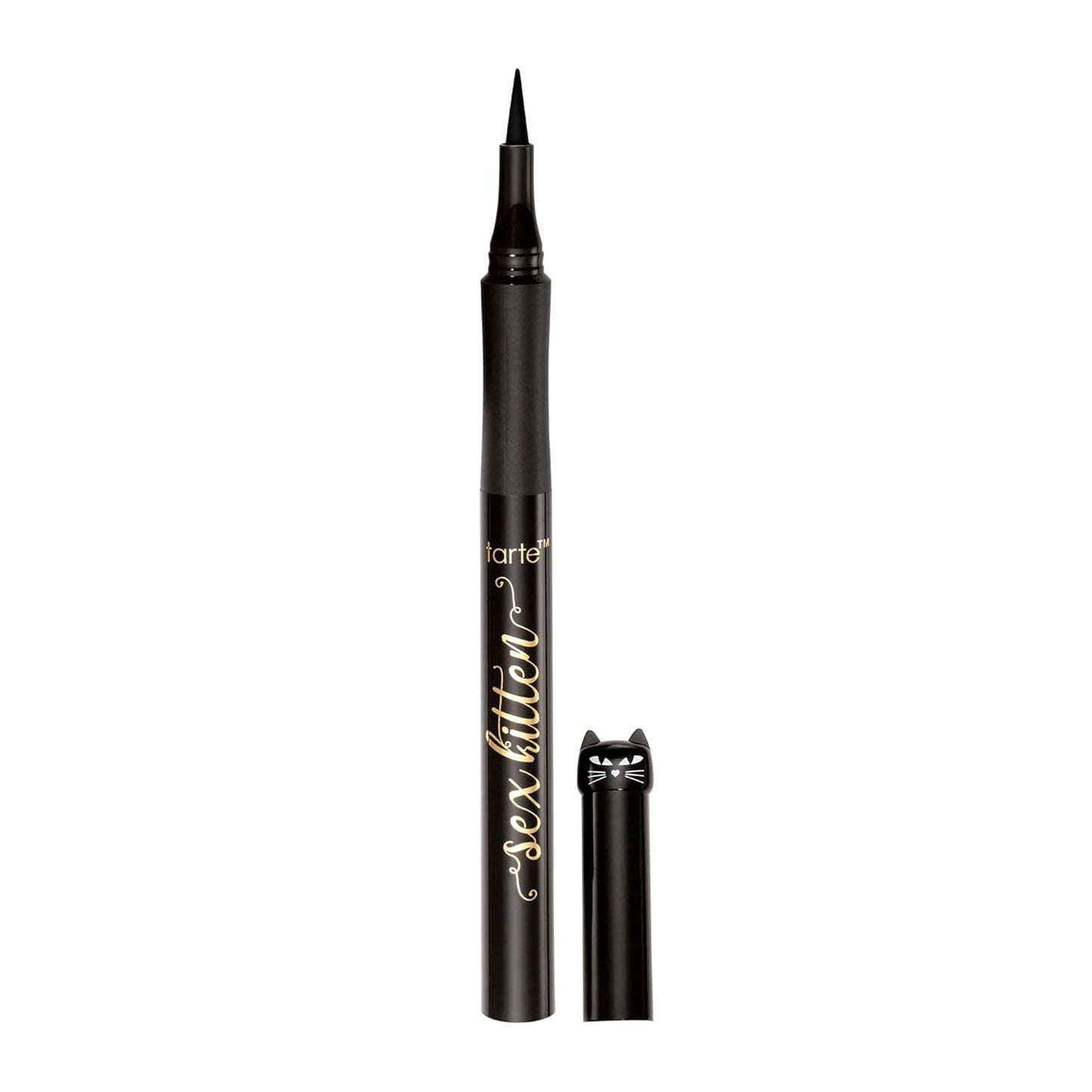 Tarte Sex Kitten Liquid Liner - Bold Waterproof Eyeliner Pen with Castor Oil | Easy Application, Vegan, Black