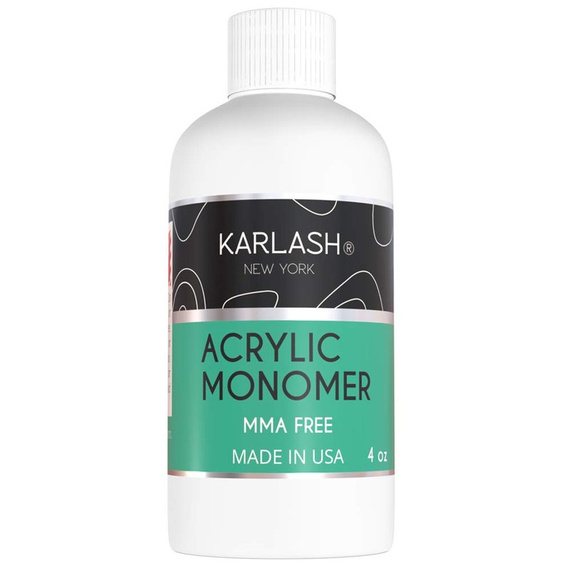 Karlash Professional Polymer Kit Acrylic Powder Crystal Clear 2 oz and Acrylic Liquid Monomer 4 oz for Doing Acrylic Nails, MMA free, Ultra Shine and Strong Nails