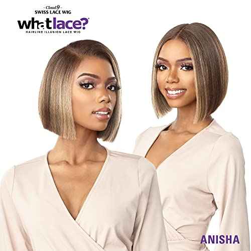 Sensationnel What lace 13x6 wigs - anisha lacefrontal hand tied glueless synthetic with natural density preplucked hairline (BALAYAGEHAZELNUT)