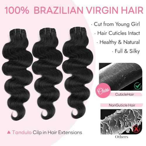 Clip in Hair Extensions Real Human Hair Body Wave 1B Natural Black Clip in 100% Brazilian Remy Human Hair Extensions 8pcs Per Set with 18 Clips Double Weft 22 Inch 110g/3.6oz