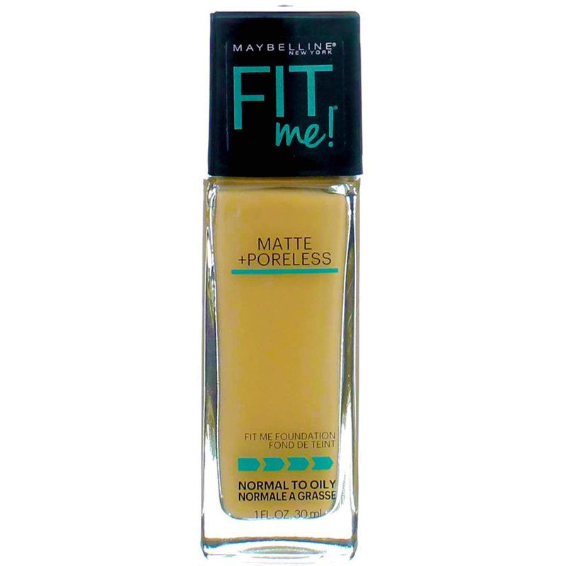 Maybelline New York Fit Me! Matte + Poreless Foundation, Classic Ivory [120] 1 oz (Pack of 2)