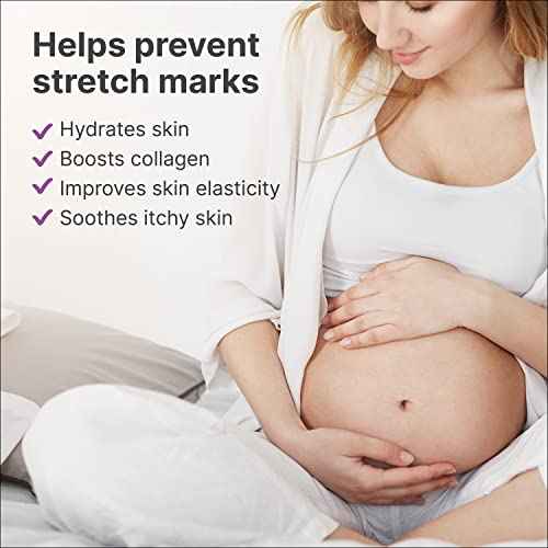 TriLASTIN Maternity Stretch Mark Cream - Hypoallergenic Pregnancy Safe Skin Care - Silicone Scar Cream for Stretch Mark Prevention - Shea Butter Belly Butter Hydration - 4 Oz, Pack of 3