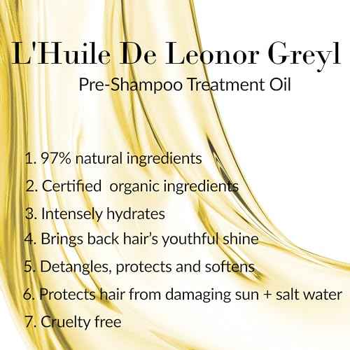 Leonor Greyl L'Huile Pre-Shampoo Treatment for Hair | Hair Oil Treatment for Dry Hair, Protection from the Sun and Water, 3.2 FL OZ, Made In France