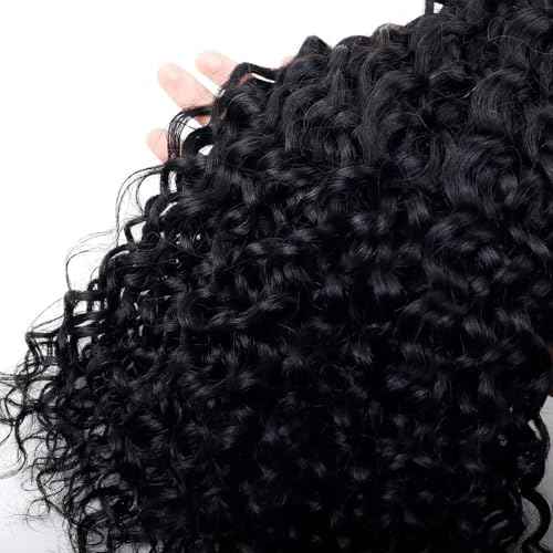 Forevermore Water Wave Bulk Human Hair No Weft boho Knotless Braids Human Hair 24 Inch Remy Human Hair For Braiding 2 Bundles Braids Per Pack 100g Micro Braiding Human Hair Wet and Wave Natural Color