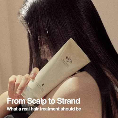 Korean Soybean Scalp Soothing Treatment Conditioner, Silicone-Free, Sensitive Scalp Safe, Damaged Hair, Deep Moisturizing, Shine Enhancing, Stocking Stuffers | 200ml