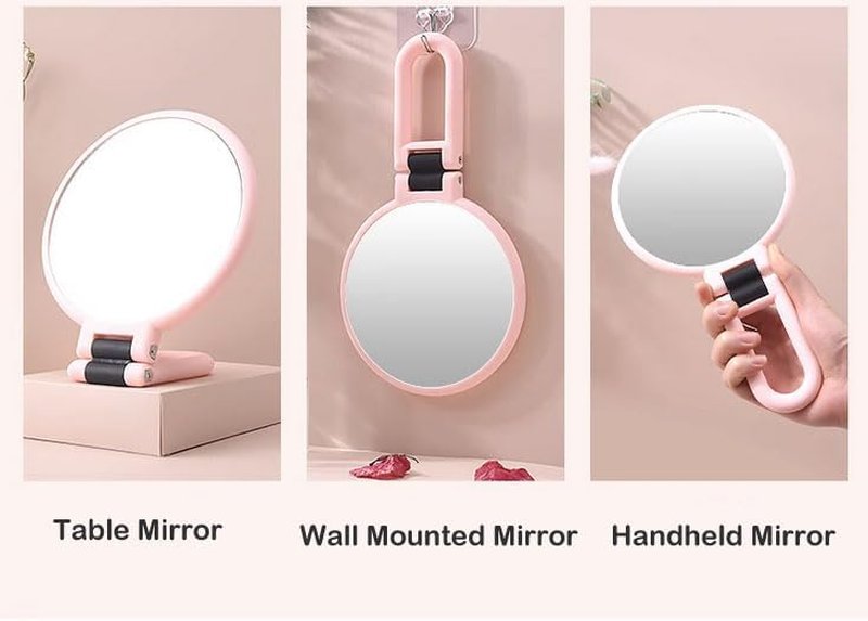 Skiennix 15X Handheld Magnifying Mirror - Adjustable Double-Sided Design for Travel & Makeup