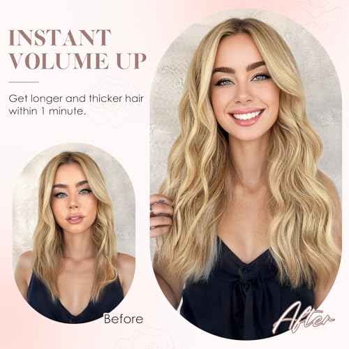 S-noilite Halo Hair Extension Invisible Wire in Real Remy Human Hair Extensions with Clips Adjustable Hidden Wire in Hair Extension for Women 18 inch Medium Brown