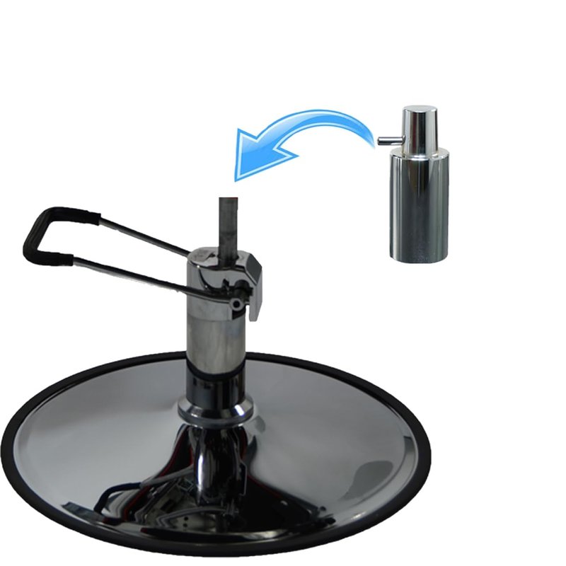 LCL Beauty Barber and Salon Steel Chair Height Extender, for Standard Hydraulic Pump Posts, Easy Install, Maintenance-Free (1.5 Inch Extension)