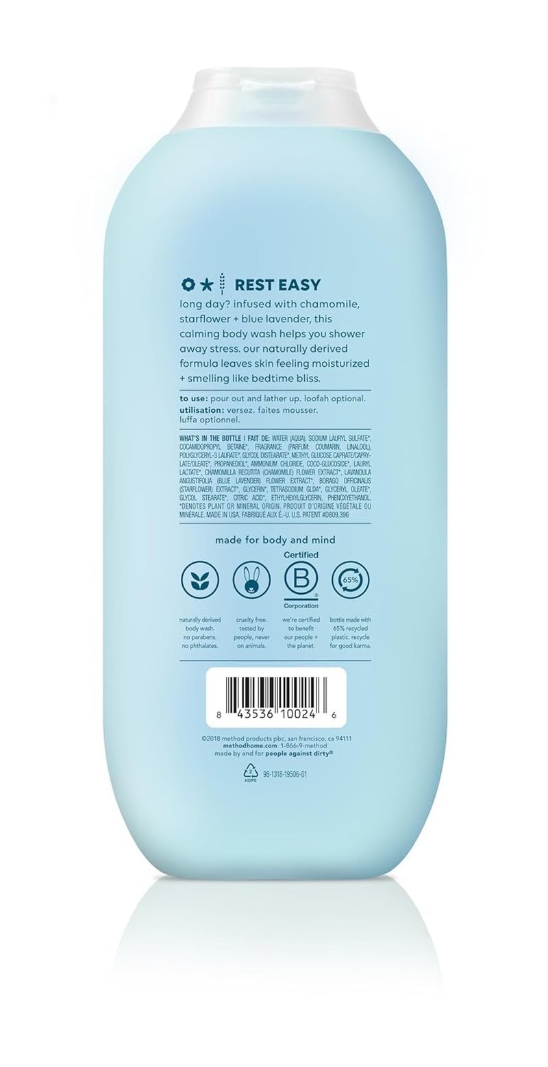 Method Body Wash - Wind Down Formula, Paraben & Phthalate Free, 18 oz | Relaxing Cleanse