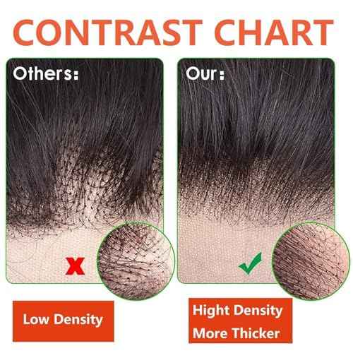 13x4 Lace Frontal Closure Deep Wave Human Hair Ear to Ear HD Lace Frontal Closure Free Part Brazilian Deep Curly Hair Extensions 180% Density Human Hair Pre Plucked with Baby Hair (22 Inch)
