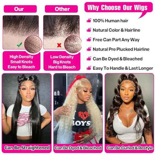 26 Inch Deep Wave Lace Front Wigs Human Hair 13x6 HD Transparent Deep Curly Lace Frontal Wig Human Hair For Women 200% Density Glueless Wigs Human Hair
