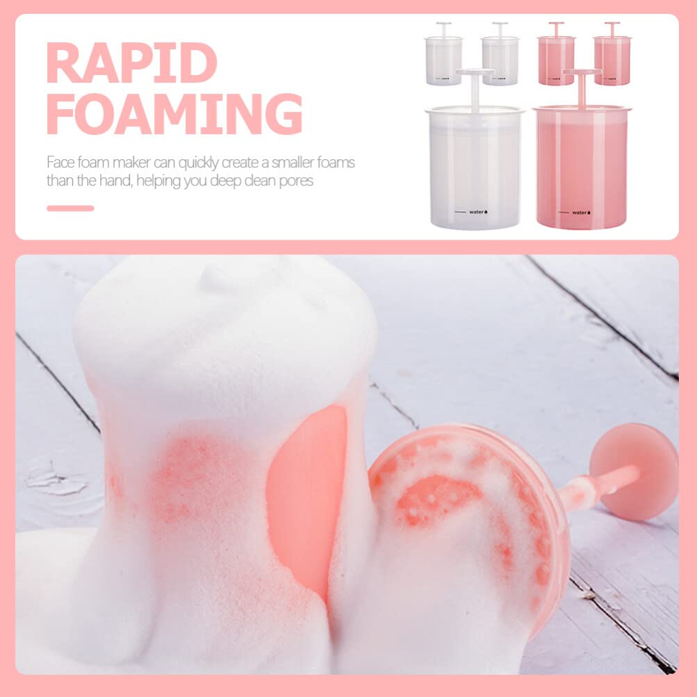 Uonlytech Facial Foam Maker Manual Foaming Cup for Face Wash Creates Rich Bubbles Deep Clean Pores Compact Travel Skincare Tool 6 Pack