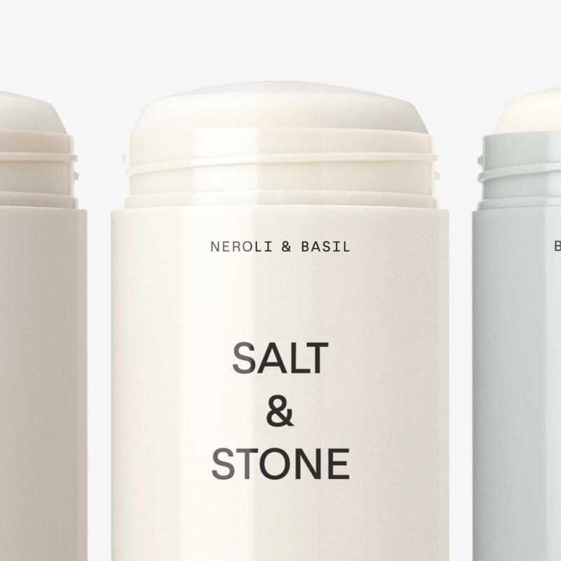 Salt & Stone Aluminum Free Deodorant | Extra Strength 48 Hour Protection for Women & Men | Made with Seaweed Extracts, Niacinamide & Prebiotics | Trio Set