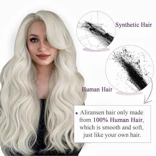 Human Hair Clip in Extensions 22 Inch Clip in Hair Extensions Real Human Hair Platinum Blonde Remy Human Hair Clip ins, Straight Silky Hair Extensions for Women, 85g 7Pcs Easy to Install