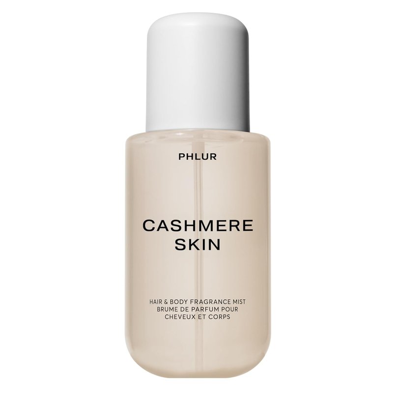 PHLUR Cashmere Skin Body Mist - 8 Fl Oz Hair and Body Perfume for Women | Almond, Vanilla & Cream Fragrance