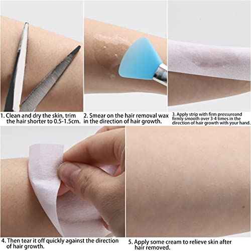 800 Pieces Large Non Woven Wax Strips 7.5 x 2.6 Inches Body and Facial Hair Removal Waxing Strips Soft Waxing Paper Sheets